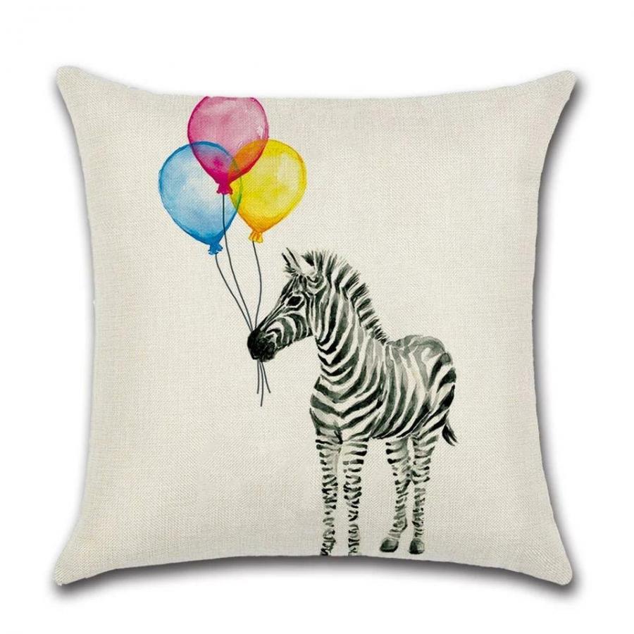 Kissen - Zebra mit Ballon